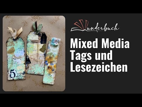 Teil 2 - Strukturpaste selber machen & Mixed-Media Masterboard | DIY, Tags & Lesezeichen