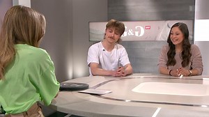 Im Studio: Flavio Stucki und Mira Weingart von Radio SRF Virus
