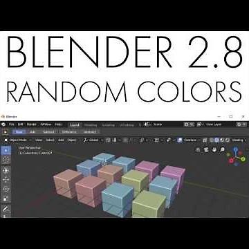 Daily Blender Tip 102 - Random Object Colors in Blender 2.8