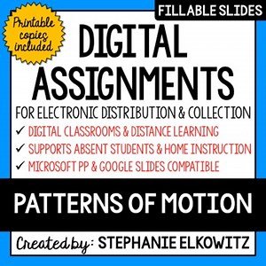 Patterns of Motion Digital Activities | Distance Learning