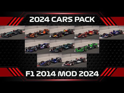RELEASED | 2024 Cars Pack for F1 2014 | F1 2014 MOD 2024