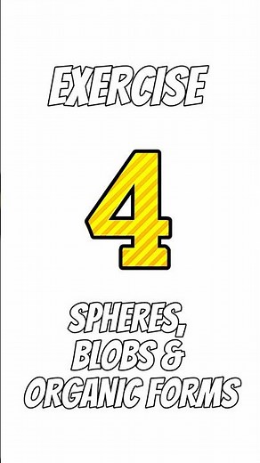 Exercise 4 SPHERES, BLOBS & ORGANIC FORMS #creativeheroink