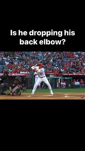 Is he dropping his back elbow? #baseball #baseballlife | The Ultimate Swing