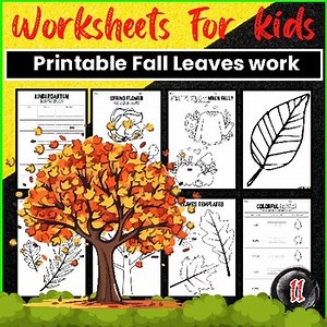 Preschool Worksheets Printable Fall Leaves