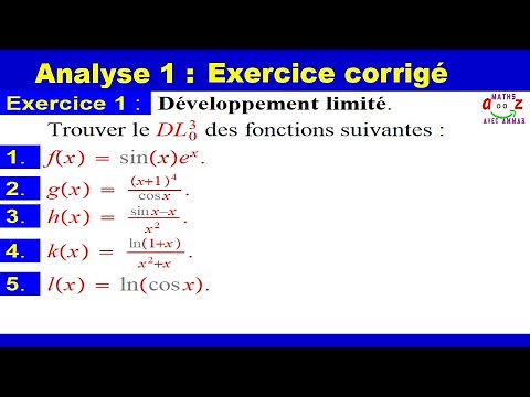Développement limité. Exercice corrigé
