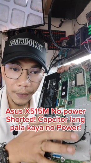 Asus Laptop Power Issues: Shorted Capacitor Repair