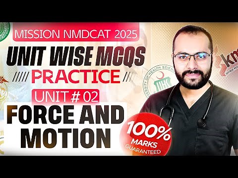 Force & Motion | Chapterwise MCQs Practice | MDCAT 2025 Physics | PMDC Syllabus | Unit 2
