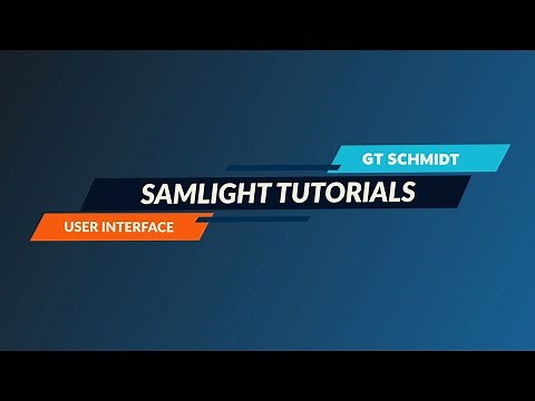 SamLight Training Video: User Interface - GT SCHMIDT
