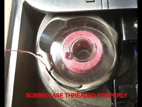 SINGER MODEL 404 RESTORE SERIES Pt. 34 THREAD THE BOBBIN CASE & "BRING UP" BOBBIN THREAD