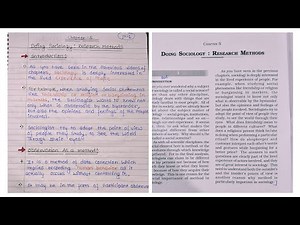 NCERT Notes for Class 11 Sociology Chapter 5 Doing Sociology: Research Methods
