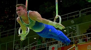 Meninos da ginástica artística do Brasil contaram com torcida especial na arquibancada