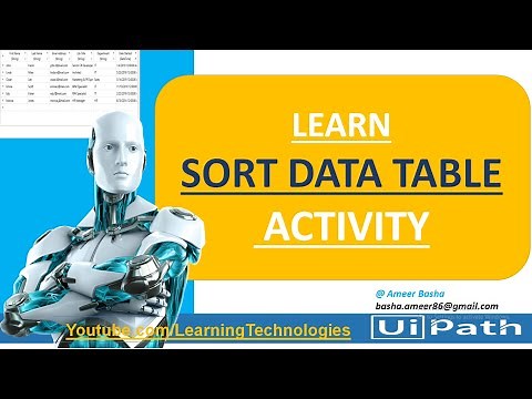 UiPath Tutorial || Day 49 : Sort Data Table Activity || Data Table Activities