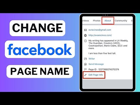 How To Change Facebook Page Name (Full Guide)