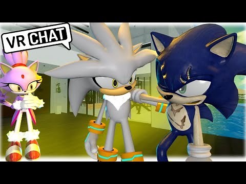 Multiverse Sonic Meets Blaze The Cat In VRChat (FT. Silver The Hedgehog)