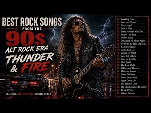 Best Rock Songs from the 90s Alt Rock Era - Thunder & Fire