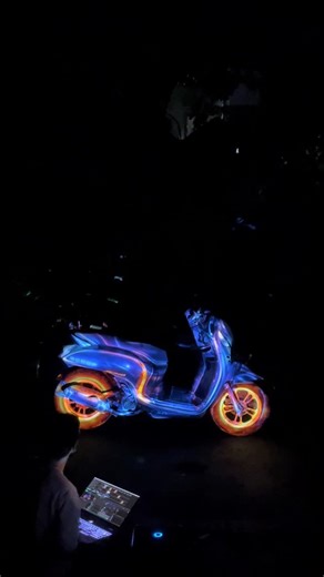 Aga on Instagram: "Mapping skupi juga asik 🛵 Music : Dj Remix Tokyo Drift x Sabilulungan #projectionmapping #visualmapping"