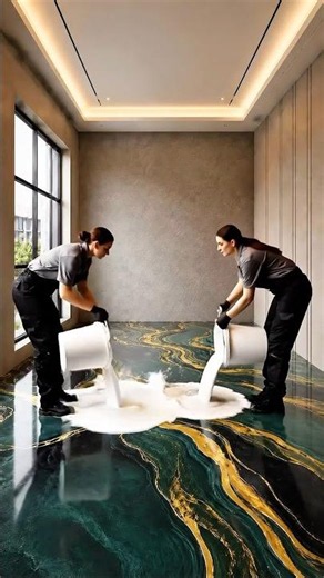 Amazing Luxury Epoxy Floor Transformation #epoxy #epoxyresin #epoxyfloor
