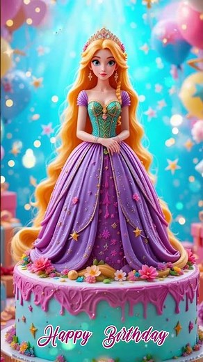 Rapunzel Princess Birthday Cake Wishes | Enchanting Birthday Greetings for a Magical Celebration!