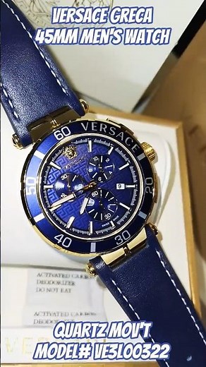 VERSACE GRECA CHRONOGRAPH 45MM MEN'S WATCH | MODEL# VE3L00322 | @Versace @amazon @REDMAGIC