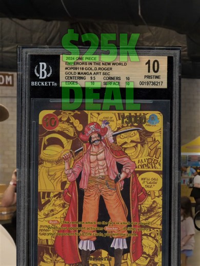BGS 10 Roger Deal One Piece TCG Vendor POV