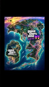 Cool GTA 6 map concept and graphic