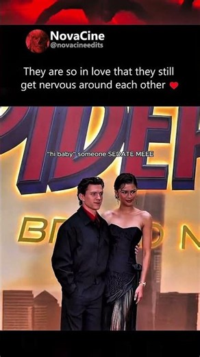 Tom holland and Zendaya are so in love that they still get nervous around each other #spiderman