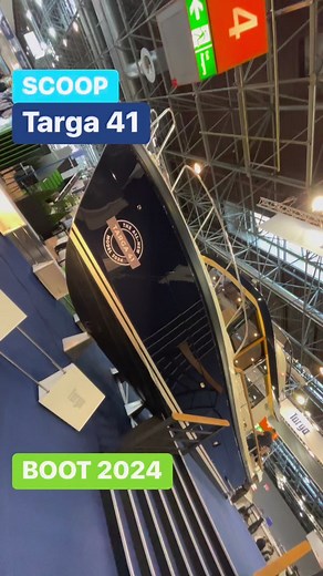 Targa 41 - premières images du Targa 41, premiere mondiale du Boot Düsseldorf 2024, presenté dans le hall 4 Targa boats SNIP Yachting boot Düsseldorf #bateau #nautisme #yachtinglife #yachting | ActuNautique