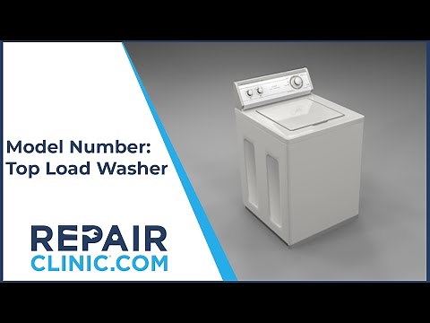 How to Find the Model Number on a Top Load Washer - Tech Tips from Repair Clinic