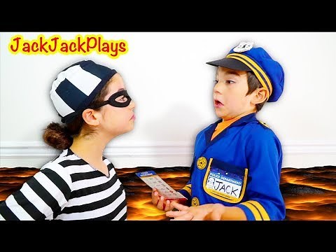 Best Floor is Lava Skits | Cops & Robbers Pretend Play | JackJackPlays