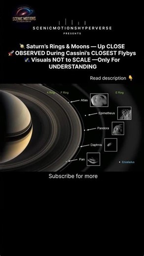 Saturn’s Rings & Moons Up Close 🪐 | Cassini’s Closest Encounters