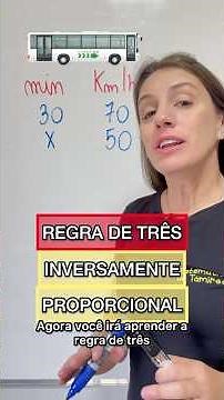 🚐INVERSELY PROPORTIONAL RULE OF THREE / @matematicadatamires