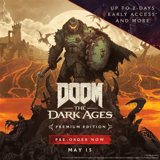 1.1K reactions · 70 shares | The medieval war against hell begins soon in DOOM: The Dark Ages! ⚔️ Pre-order the Premium Edition to get early access: xbx.lv/4iMJOO8 | Xbox | Facebook
