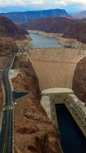 Hoover Dam Nevada Colorado River, Hoover Dam View from Mike O'Callaghan Pat Tillman Memorial Bridge