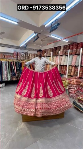 Wholesale lahenga market in Surat ,designer collection #manufacturing #explore #lehengawedding