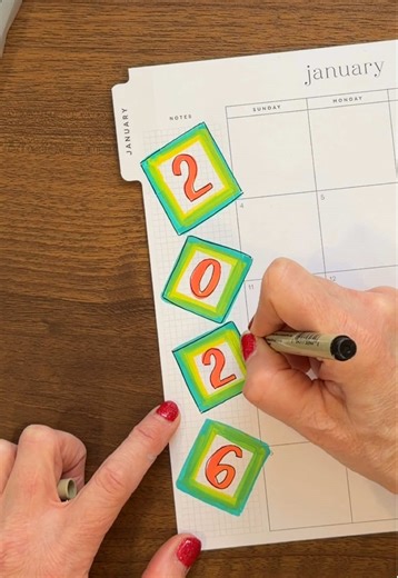 ✨ Happy New Year! ✨ #acrylicmarkers #creativejournal #planner #journaling #lettering