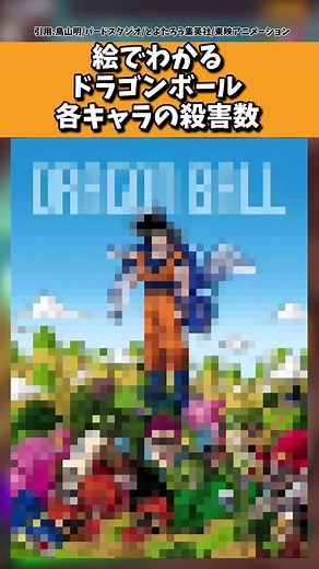 絵で分かる！ドラゴンボール各キャラの殺害数！！！#ドラゴンボール#鳥山明