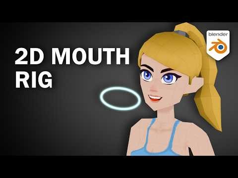 2D Mouth Rig in Blender Tutorial (Image Textures, Great for Lip Sync)