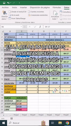 Cómo crear un horario de trabajo en Excel de manera efectiva