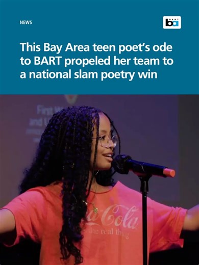 SFBART on Instagram: "Sehinne’s poem, titled “BART,” was the first to “break the nine barrier” at the 2025 Brave New Voices slam poetry festival, meaning every judge scored Sehinne’s piece a nine or above. Sehinne’s group, Team Youth Speaks Bay Area, took home first place. BART takes Sehinne from San Leandro to 16th St. Mission for her internship at Youth Speaks, a nonprofit in the Mission that gives young people space to unearth, develop, and amplify their voices. It’s not the destination, it’s