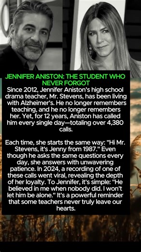 JENNIFER ANISTON THE STUDENT WHO NEVER FORGOTSin