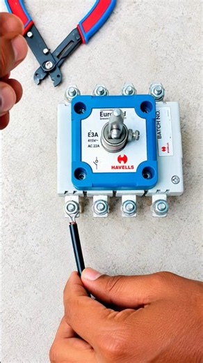 Terminal Wire Connection | Terminal Connection Electrical |ElectricalTrick #shorts #electrical #odia