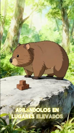 El animal que hace 💩 en forma de cubo 😳