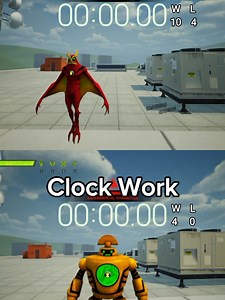 Clockwork vs. Jet Ray: Falling Speed Battle