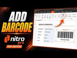 How to Create Barcode-Enabled Fillable PDF Forms Using Nitro Pro PDF Editor
