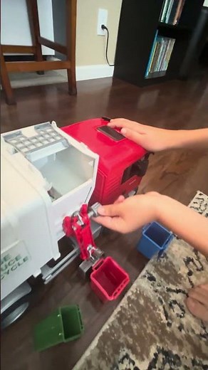 Bruder Garbage Truck Toy in Action! 🚛 | Toy Trash Truck Route