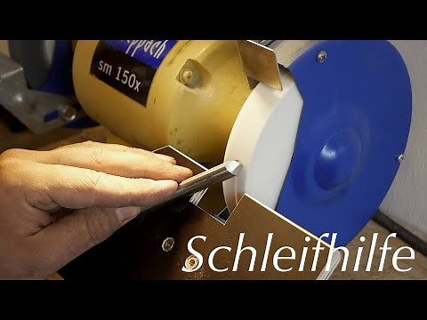 Eine einfache Schleifhilfe für Drechseleisen bauen