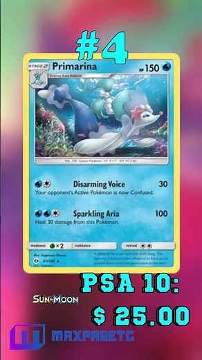Top 5 Primarina Pokémon Cards #tcg#pokémon#primarina