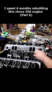 Rebuilding my 48 Year Old Chevy 350 Engine (Part 6) #engine#rebuild | the garage