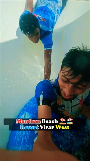 ₹700 me International Level Resort 😱 Virar me🏝️🏖️ Manthan Beach ⛱️🏖️ Resort Virar West