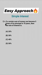 3.1K views · 42 reactions | Simple Interest  | Simple Interest Formula ✅️ | #math #reels #viralvideo | Exam Approach | Facebook